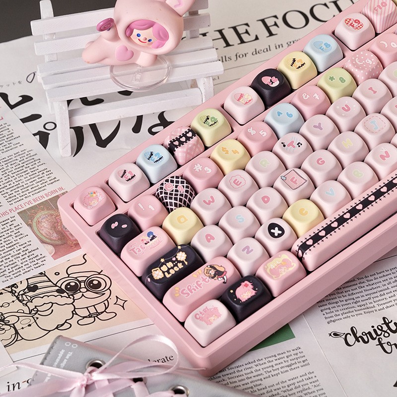 Shugo Chara Key Cap MOA Highly Personalized Theme Five-sided Sublimation Customized PBT Mechanical Keyboard Keycaps Key Cap