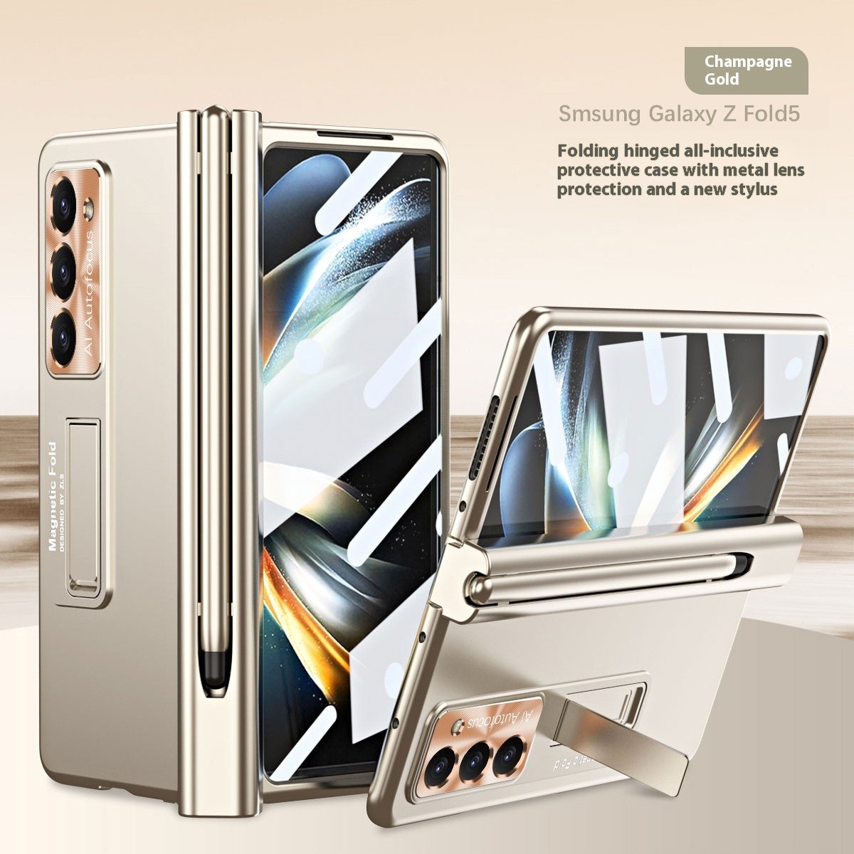 Magnetic Suction Decompression Hinge Zfold5 Bracket Phone Case