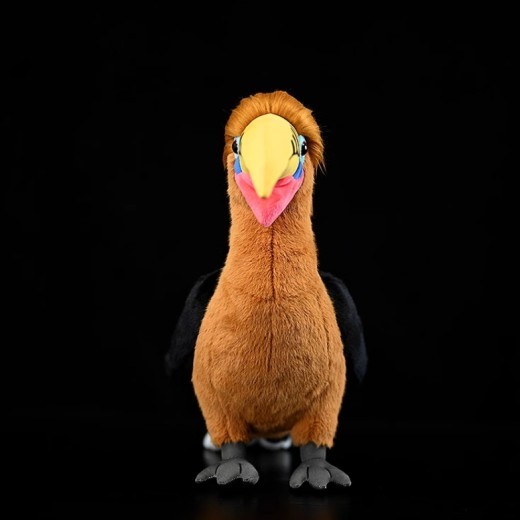 Brown-necked Hornbill Doll Without A Helmet