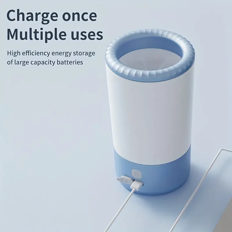 USB-Rechargeable Electric Pet Foot Washer Cup for Dogs & Cats