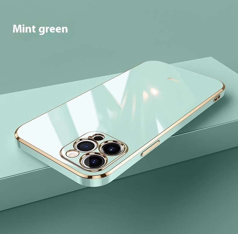 Simple 6D Straight Edge Electroplating Suitable For 16 Phone Case