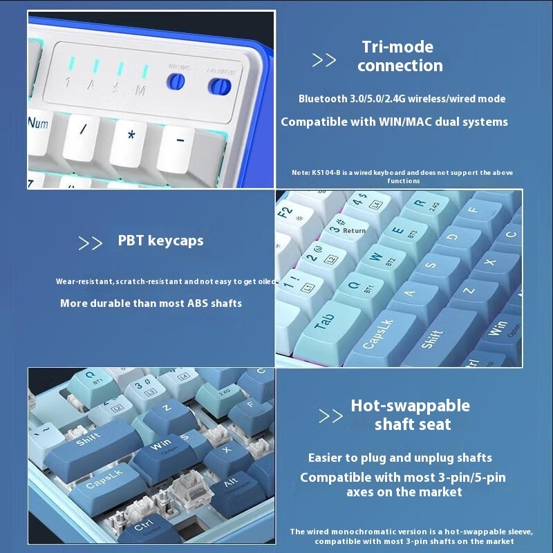 Red Dragon Three-model Mechanical Keyboard