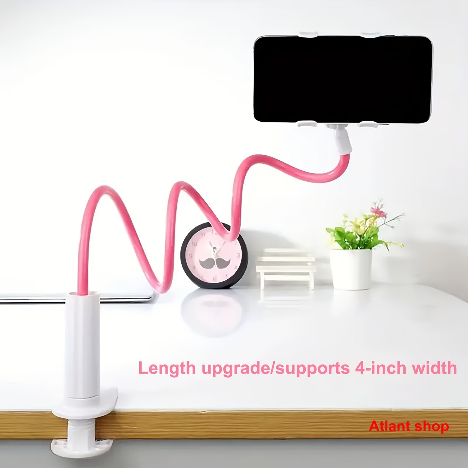 360 Degree Rotating Tablet Phone Holder Spiral Base Lazy