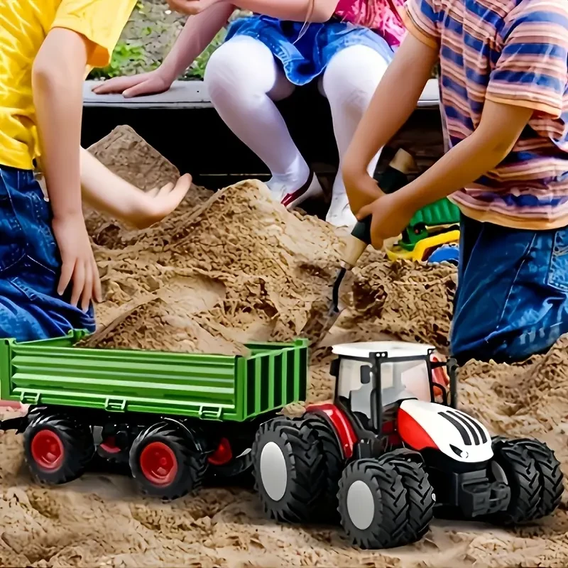 1/24 Scale Remote Control Tractor Toy with Trailer