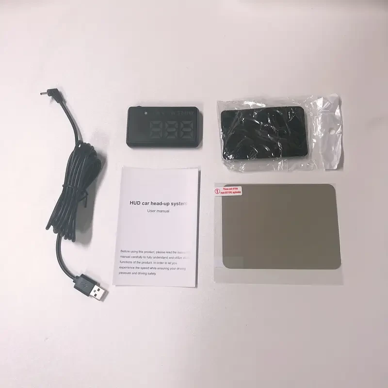 KWHUD HD Head-Up Display Car Speedometer - Universal Fit, Compass & Over-speed Alerts