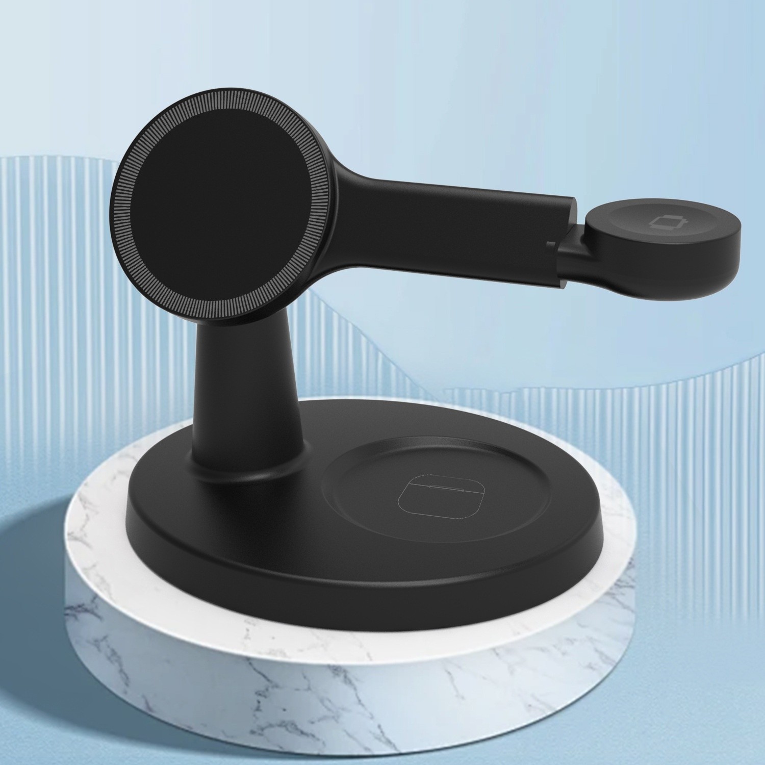 Magnetic Wireless Charger Electrical Desktop Bracket 15W Fast Charge Mobile Phone Headset Watch Wireless Charger