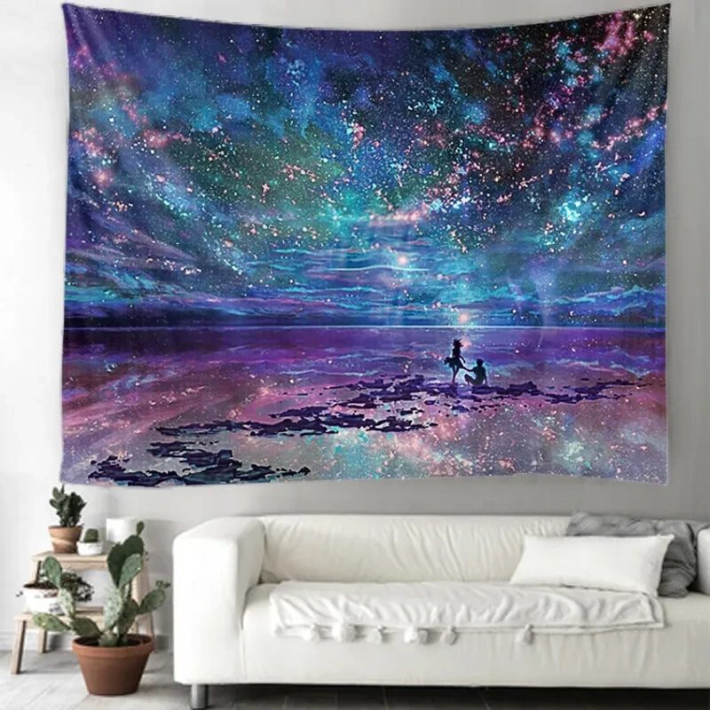 Star Guardian Indian Mandala Tapestry Wall Hanging Bohemian Gypsy Psychedelic Tapiz Witchcraft Tapestry