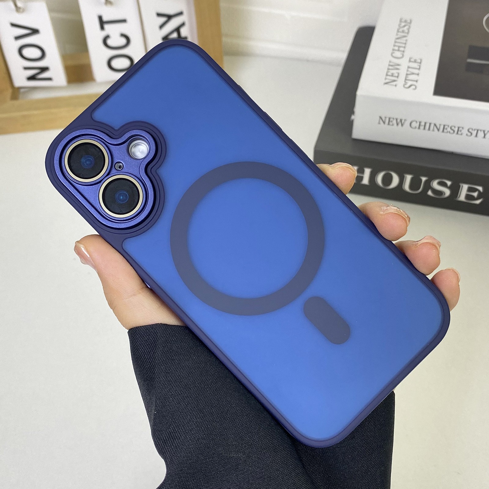 JD Magnetic Matte Phone Case All-inclusive Drop-resistant