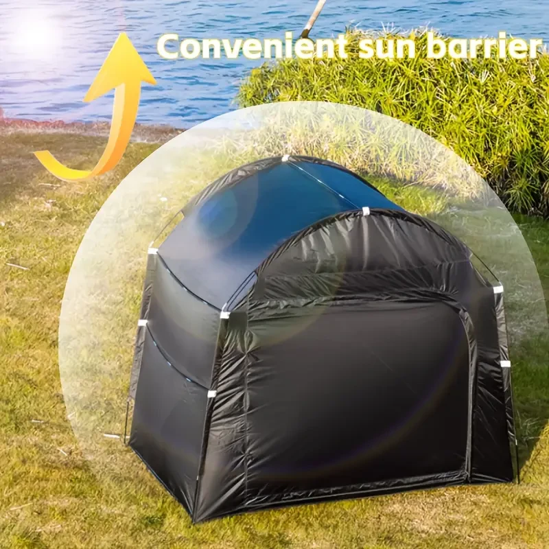 Outdoor Storage Bike Tent  Sunlight Blocking and Sun Protection Outdoor Double Door Storage Tent