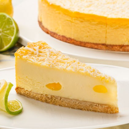 Cheesecake Baked Lemon Lime Gluten Free 25cm 16 Pieces