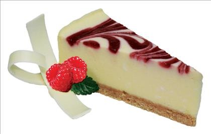Cheesecake White Chocolate Raspberry 25cm 16 wedges