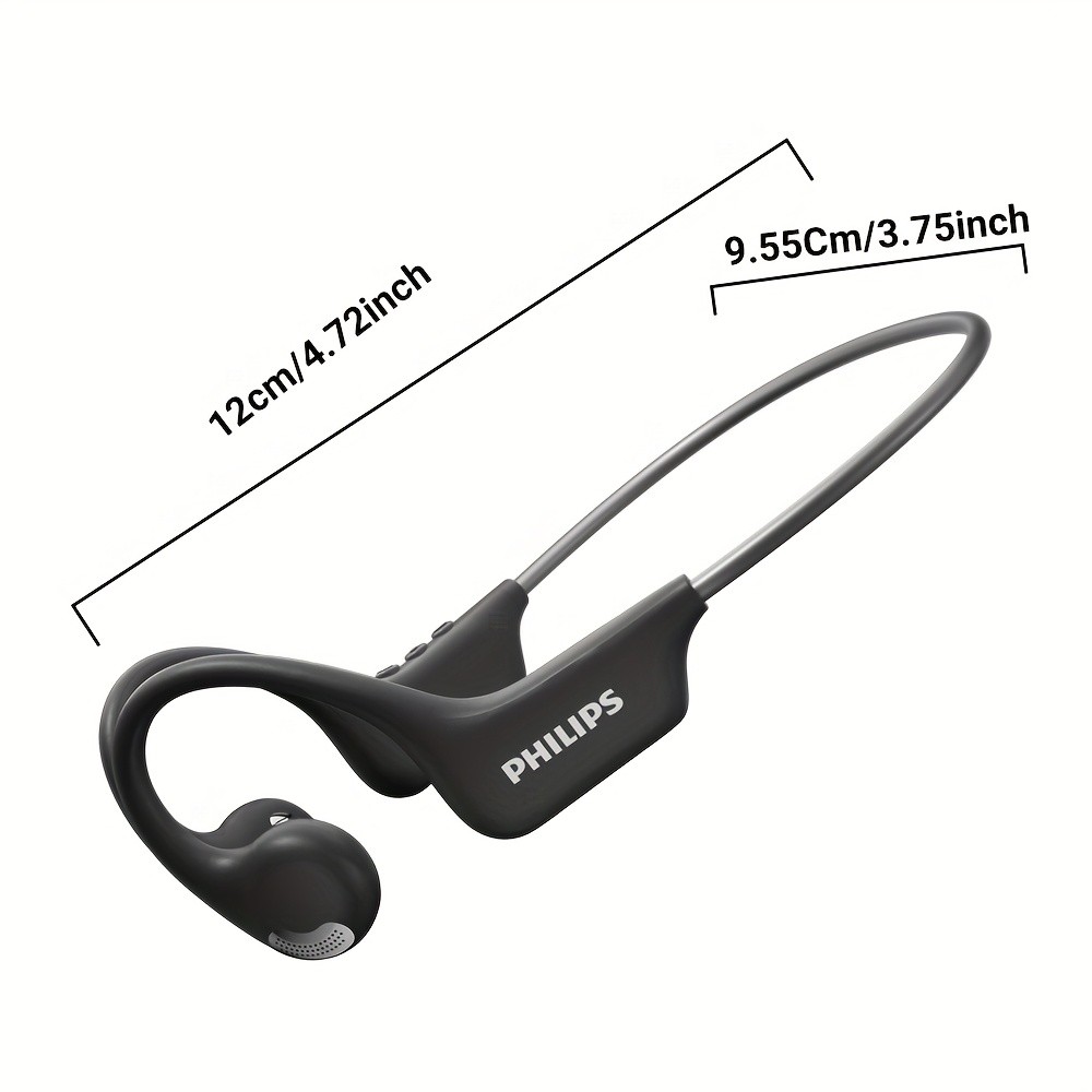 Philips Open Ear Sport Headphones BT5.4 Wireless Bone Conduction Earphones