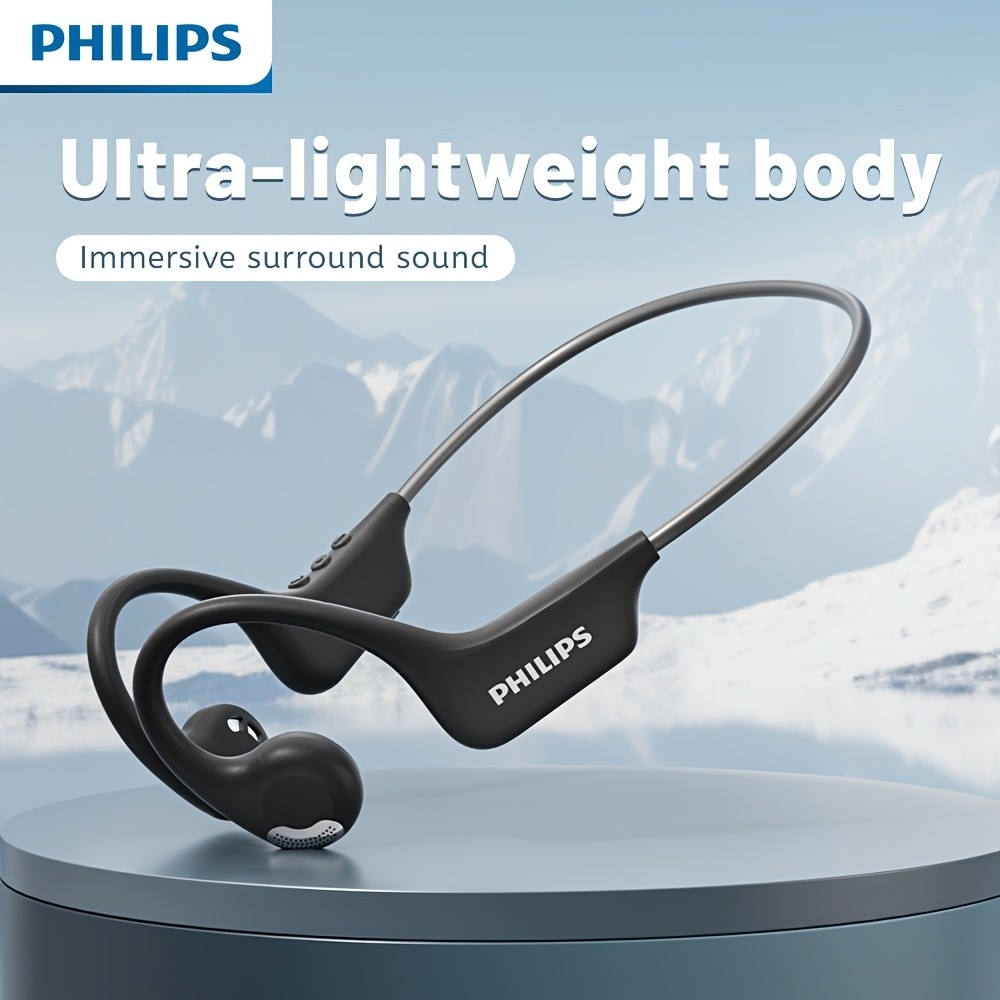 Philips Open Ear Sport Headphones BT5.4 Wireless Bone Conduction Earphones