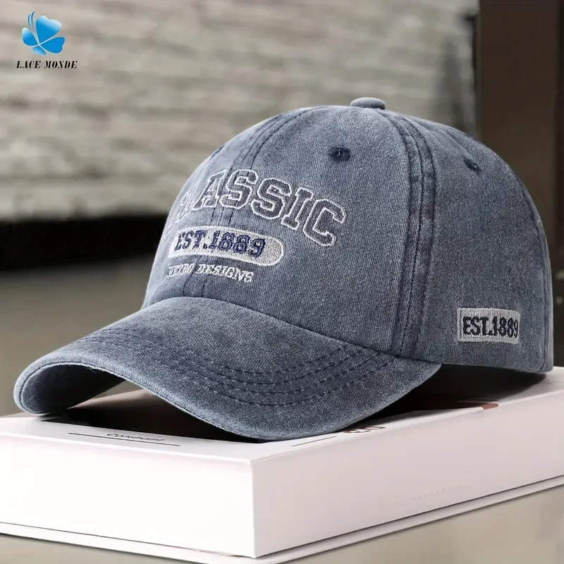 Korean Style Letter Embroidery Baseball Cap