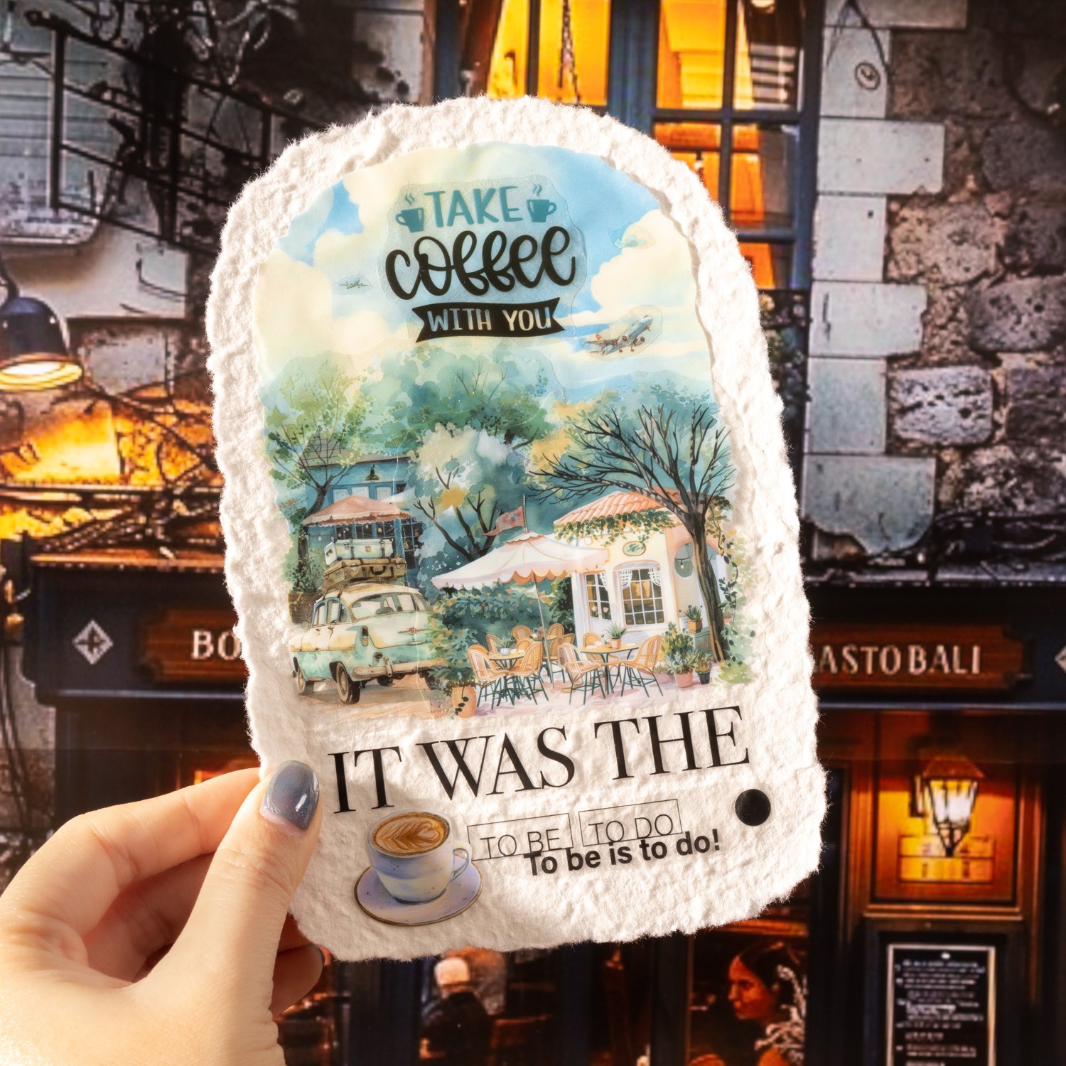 Encounter Cafe Series Hand Account Sticker Package