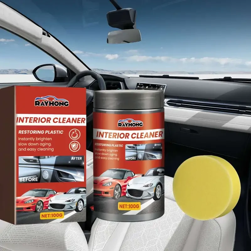 Car Interior Cleaning Paste - Stain Removal, Dashboard Dust Cleaning & Polishing Care