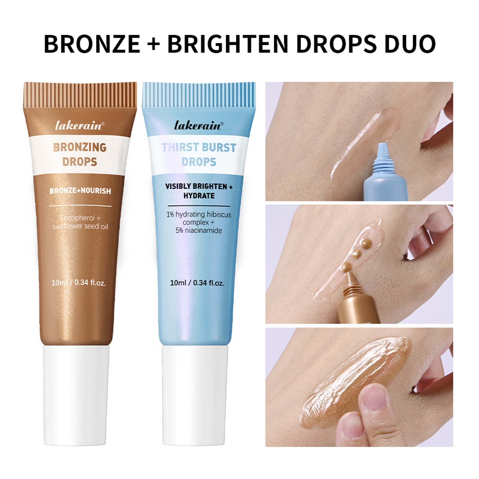 Brightening Nourishing Moisturizing Bronze Sun Tanning Set