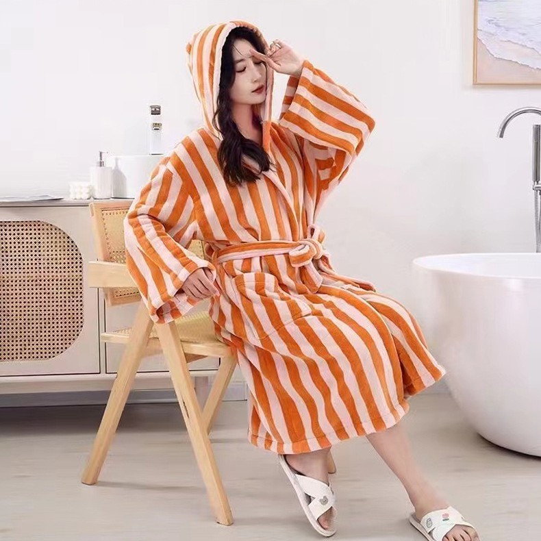 Hotel Home Bathrobe Men's And Women's Long