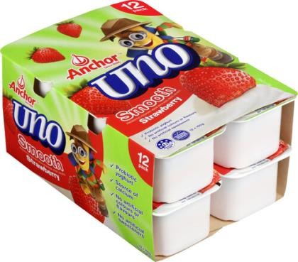 Yoghurt Strawberry Uno 100g