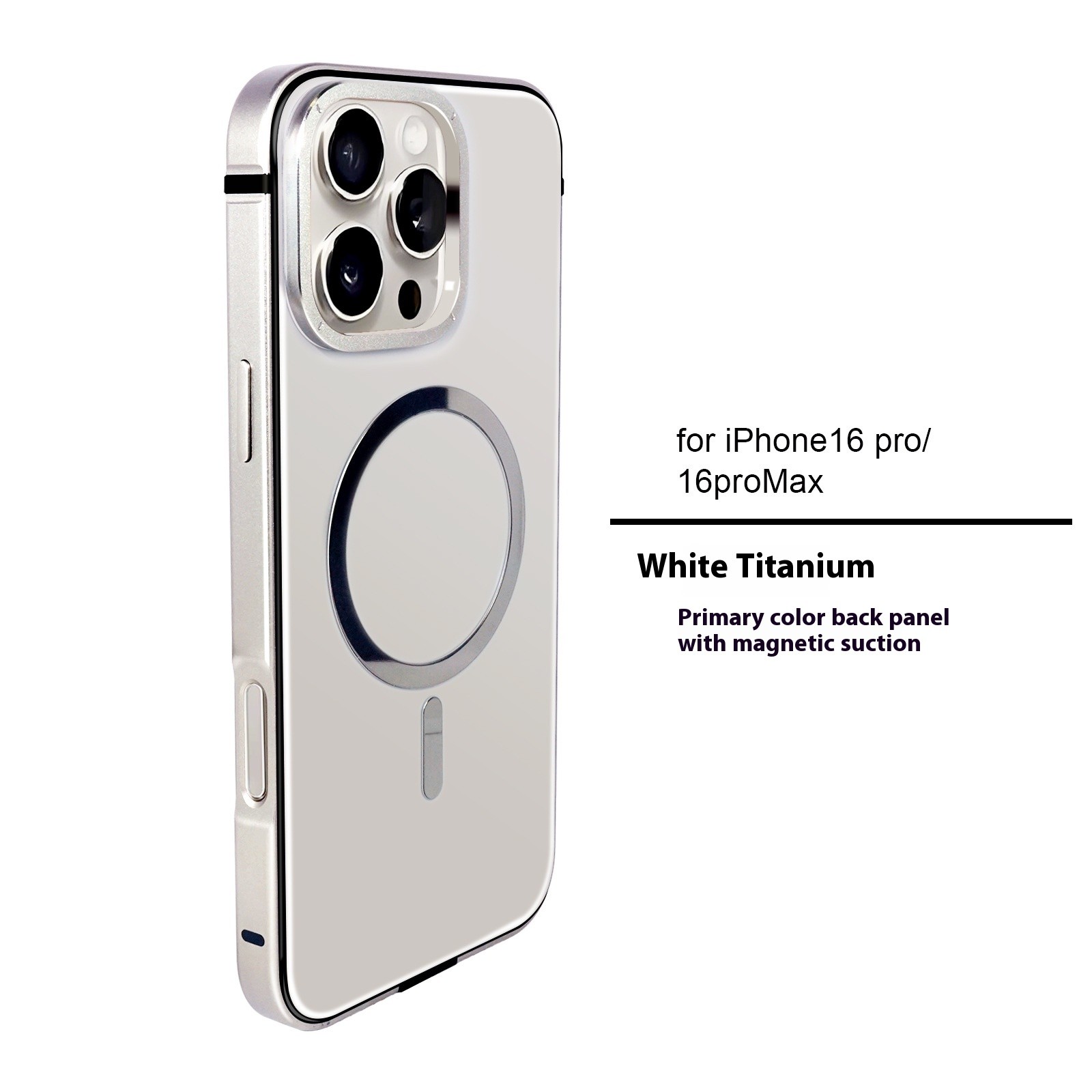 Metal Frame Magnetic Suction Original Machine Color Phone Case