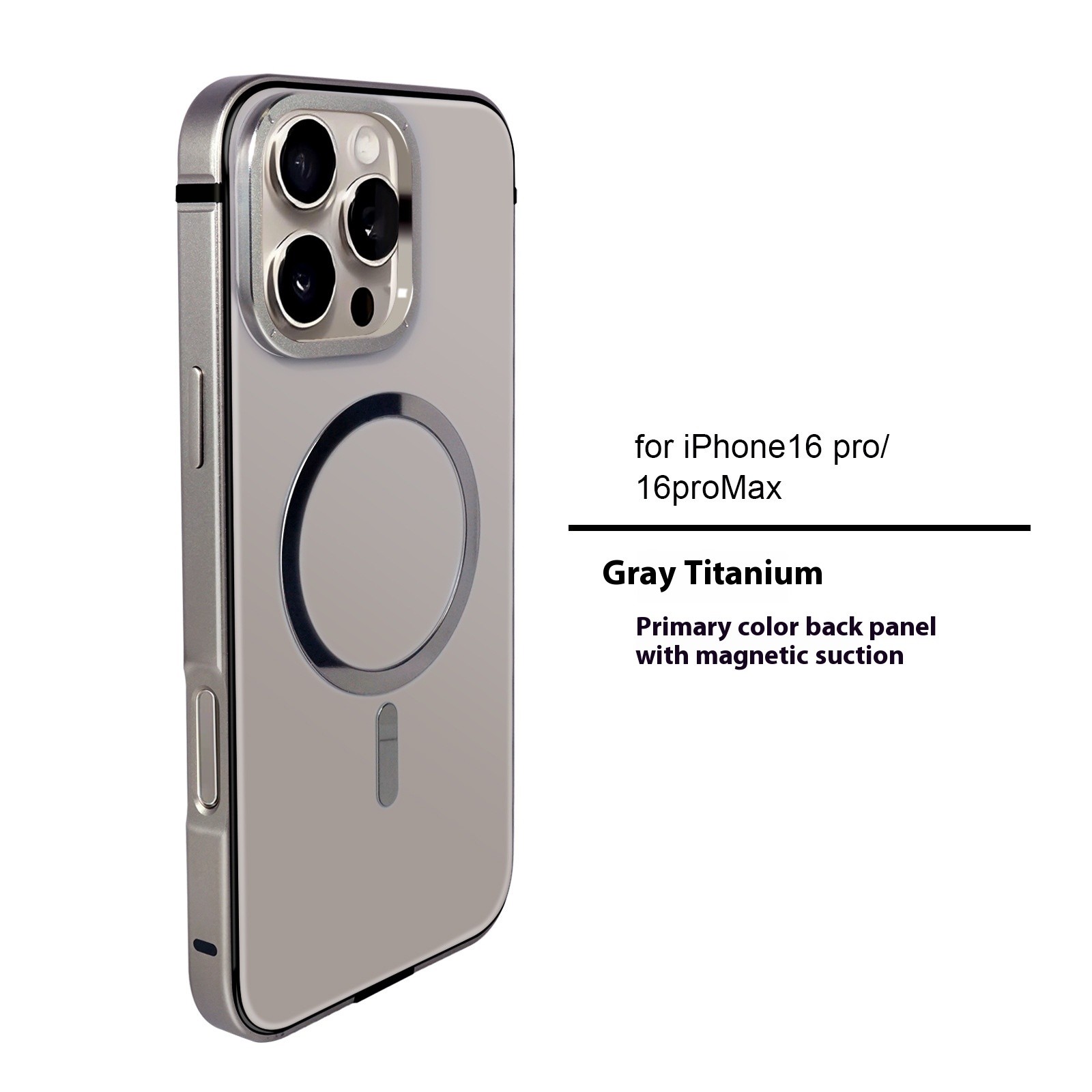 Metal Frame Magnetic Suction Original Machine Color Phone Case