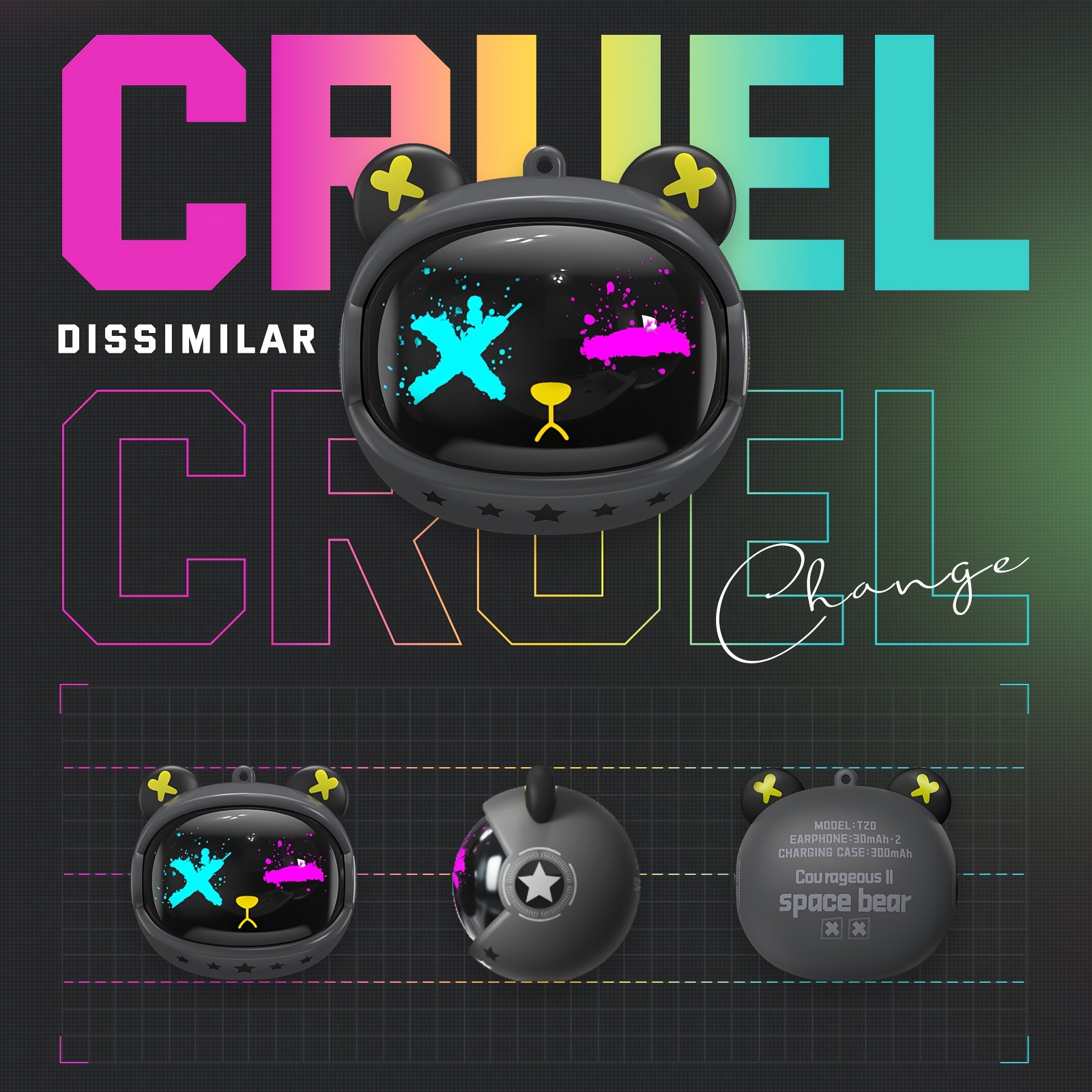 ONIKUMA T20 Wireless Gaming Headset with Rotating Flip-Top Design: Stylish, Immersive, and Convenient