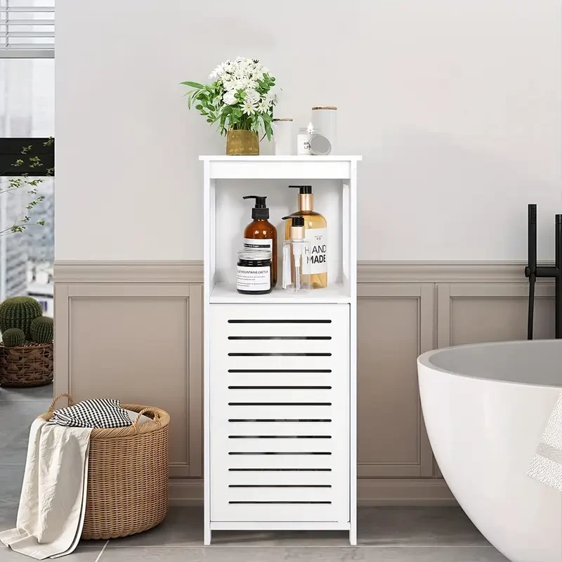 Freestanding PVC Bathroom Storage Cabinet