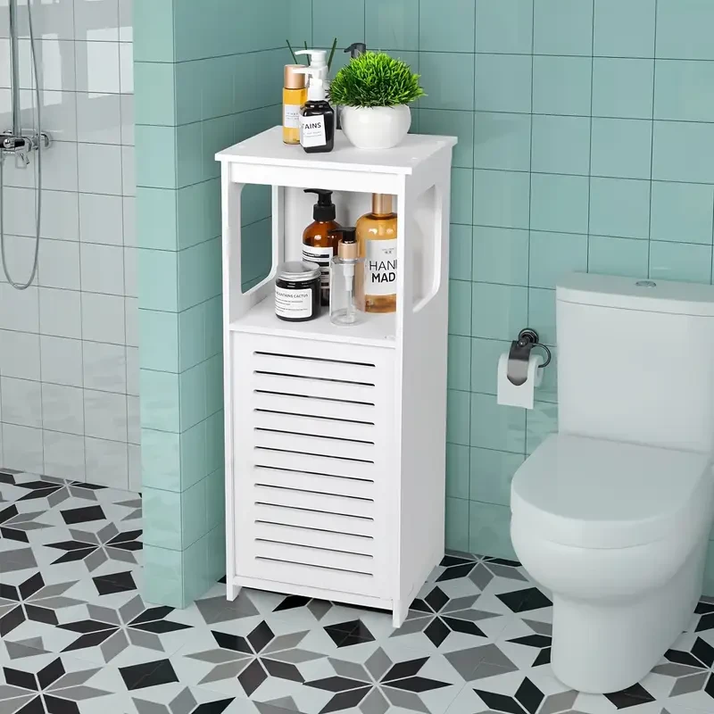 Freestanding PVC Bathroom Storage Cabinet