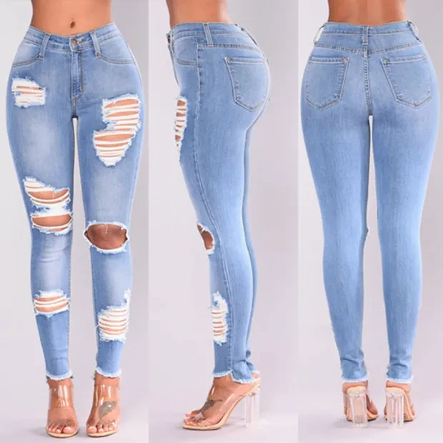 Knee Cut Jeans