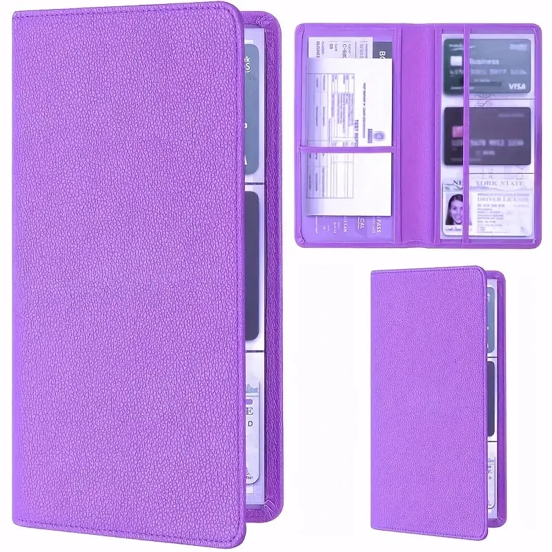 Car Registration and Insurance Holder  Vehicle Glove Box Organizer for Documents, License, Cards & Essentials