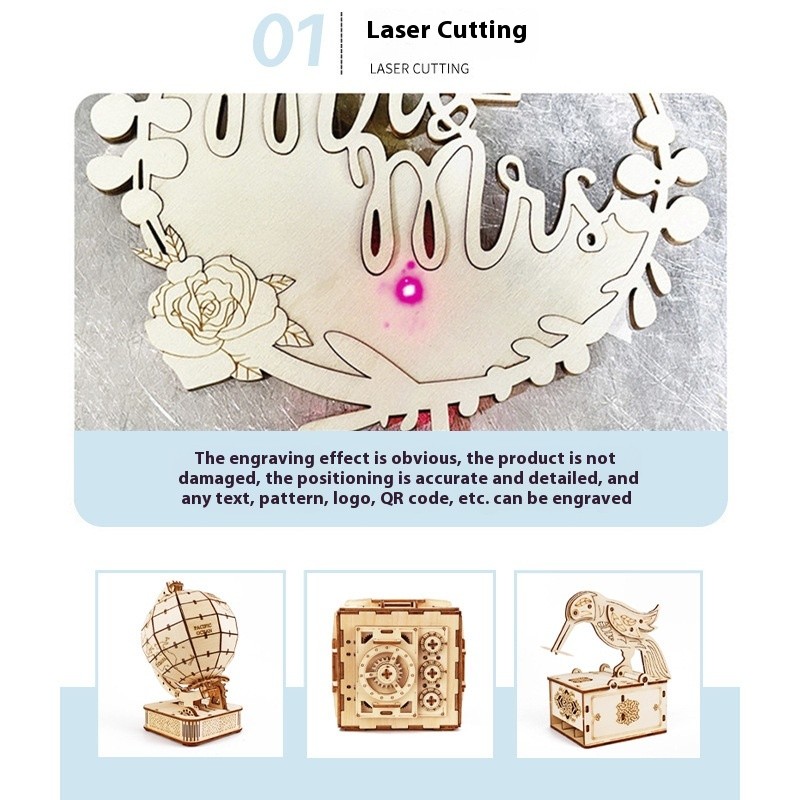 3D 3D Puzzle Model Password Suitcase Wood Products Puzzle Handmade Diy Building Blocks Toys Wholesale