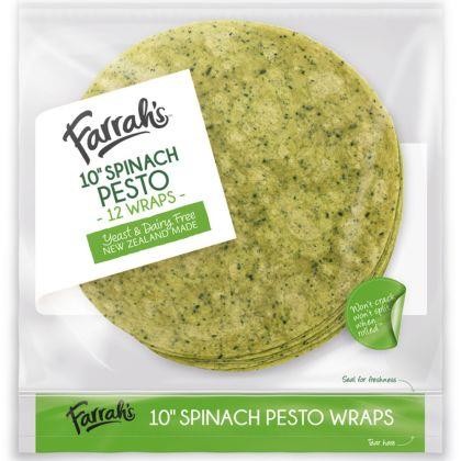 Wraps 10 Inch Spinach Pesto