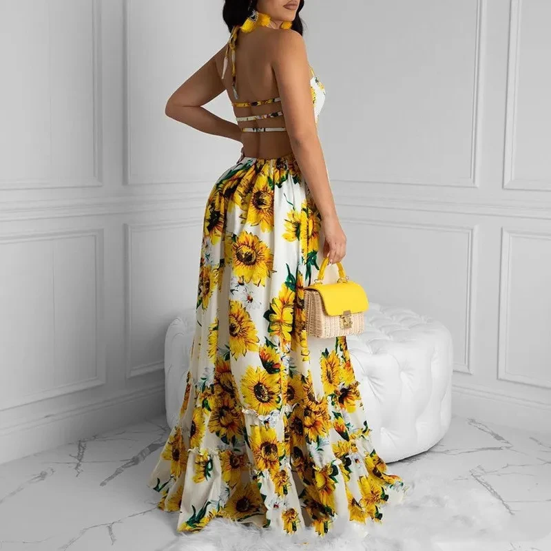 Long Sunflower Dress
