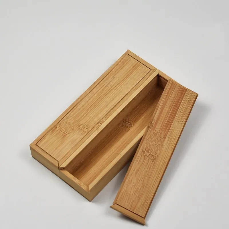 Unfinished Wood Box with Sliding Lid