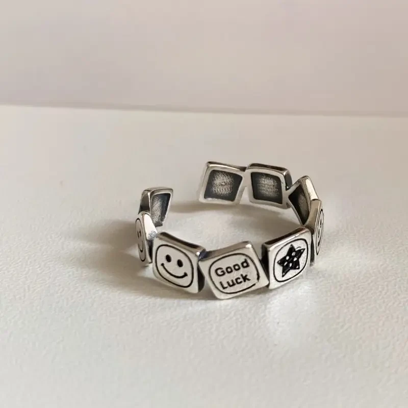 Vintage English Joyful Face Ring: A Statement of Style and Joy