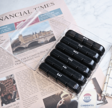 Portable Pill Organizer for Travel