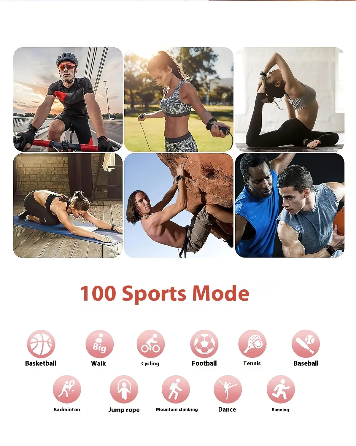 Smart Watch Mobile Pedometer Heart Rate Monitoring Bluetooth Calling 169 Touch Display Smart Bracelet