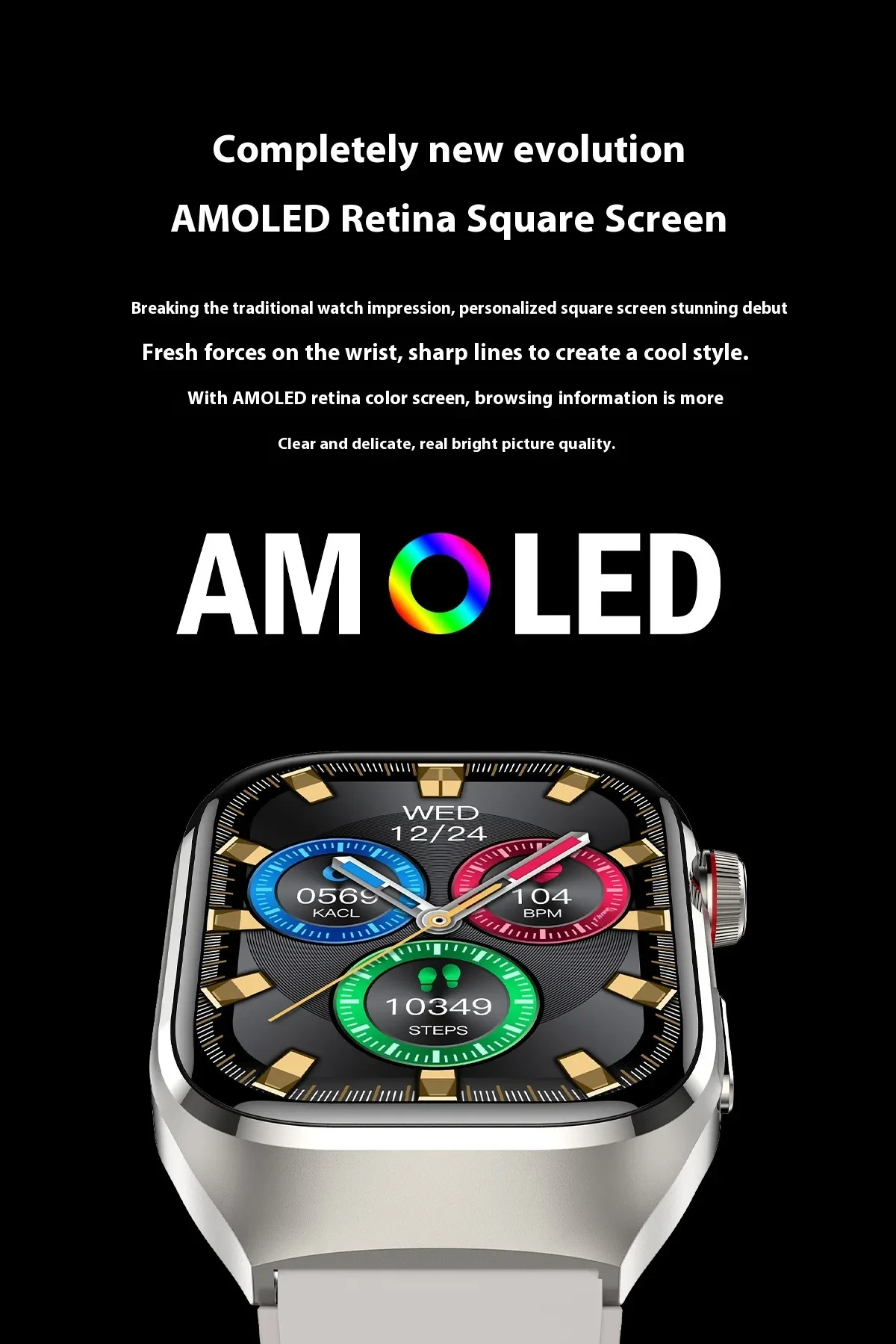 Smart Watch Micro Physical Examination Uric Acid Blood Glucose Blood Lipid Bluetooth Calling