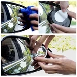 2 Pcs Car Round Frame Convex Blind Spot Mirror