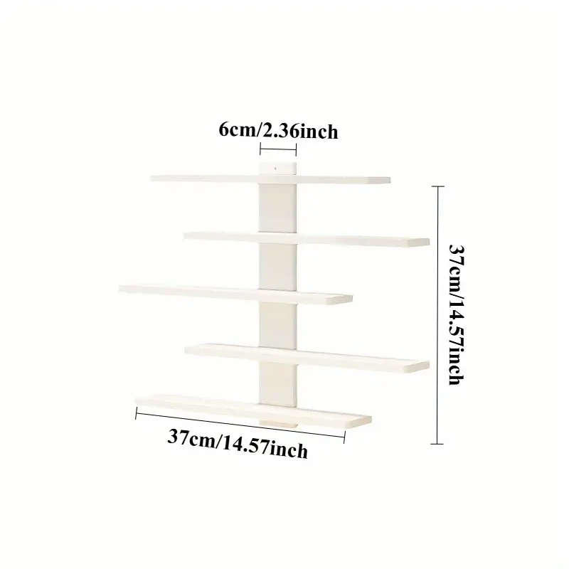 Five-layer wall-mounted display rack