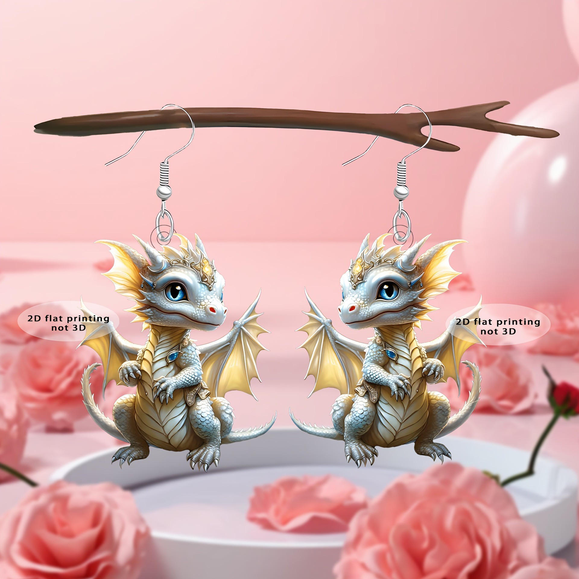 Women Dragon Shape Earrings Animal Earrings