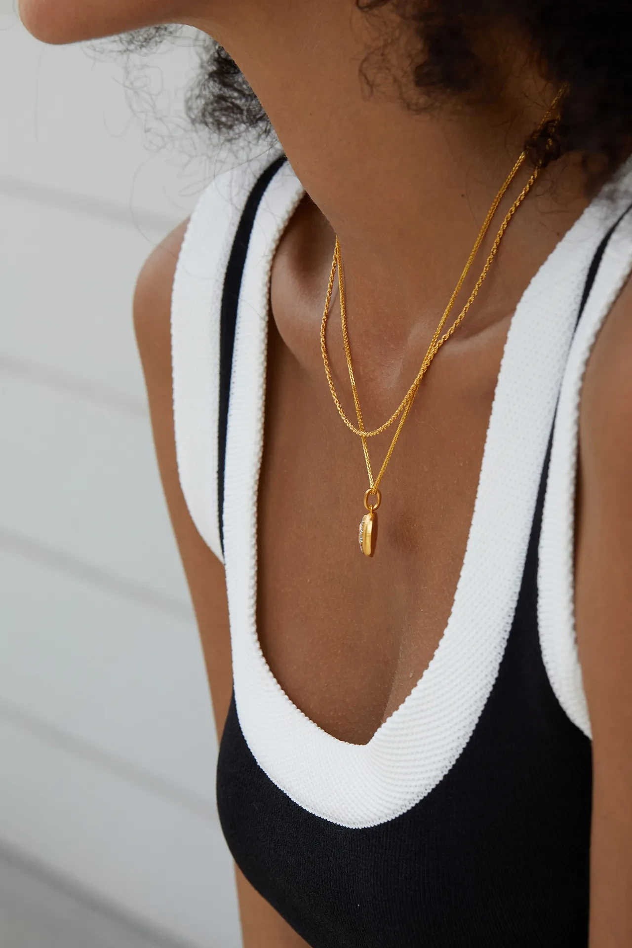 S925 Silver Hemp Flowers Chain Necklace Electroplated 18K Gold Pure Necklace Necklace