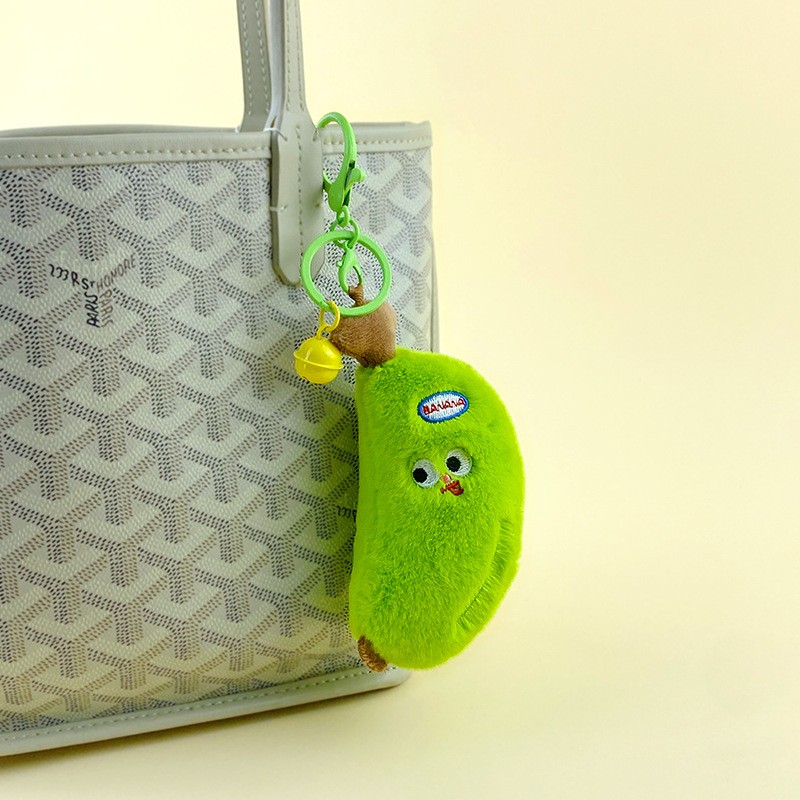 Plush Cooing Banana Keychain