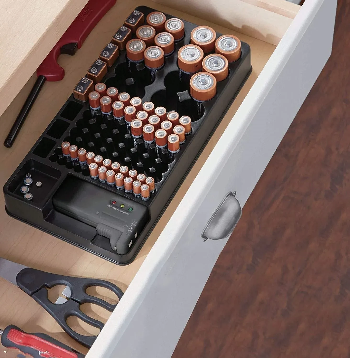 Battery Organizer Storage Case