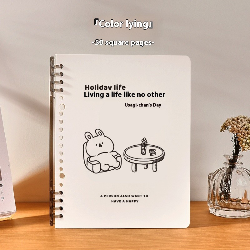 A5 Grid Spiral Notebook