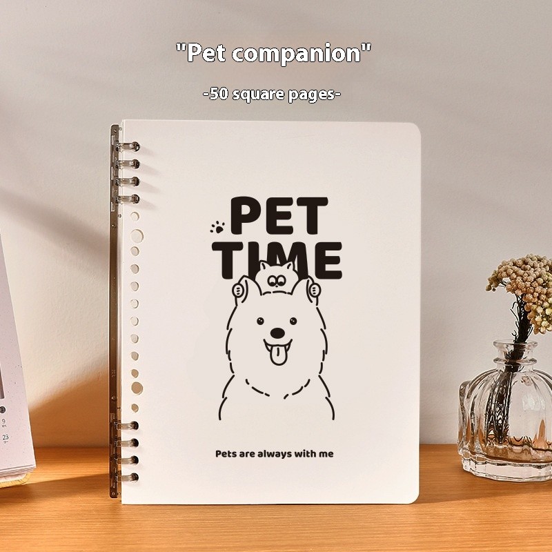 A5 Grid Spiral Notebook