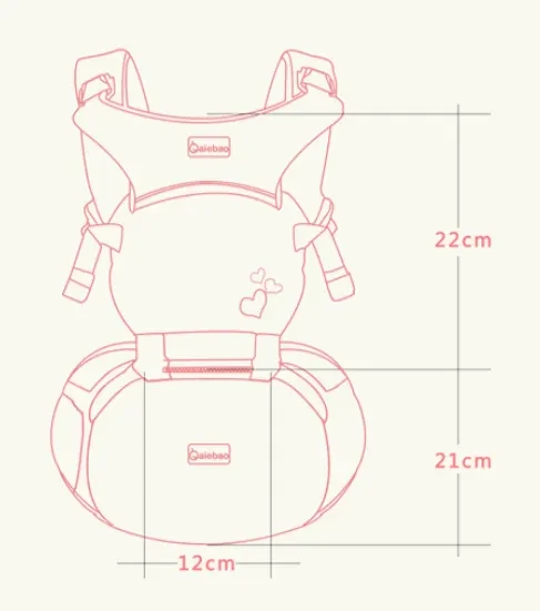 Ai Er Bao multi-function baby sling front hug baby waist stool single stool child hold belt four seasons one generation