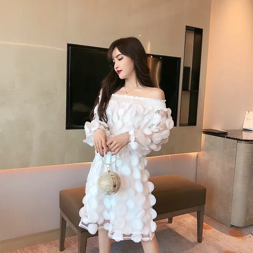 Flowers bubble skirt