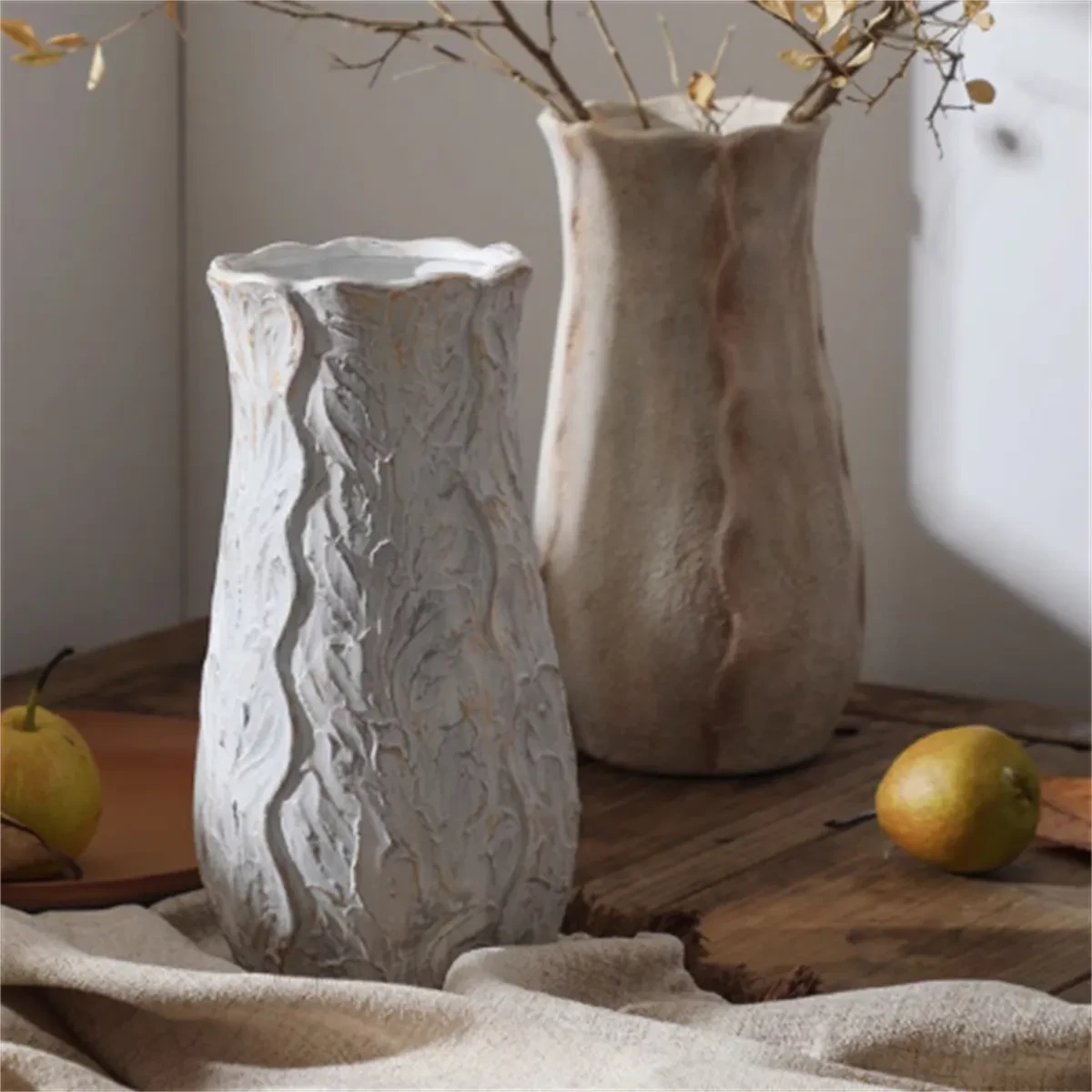 Antique Wabi-sabi Style Ceramic Vase Dried Flowers New Year Flowers Home