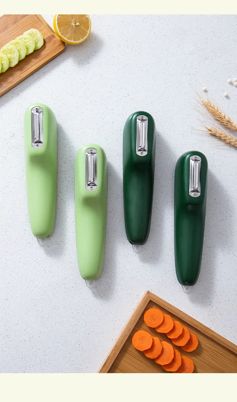 Storage Type Peeling Knife Potato Cucumber Peeler With Storage Tube Apple Fruit Vegetable Scratcher Household Kitchen Gadge